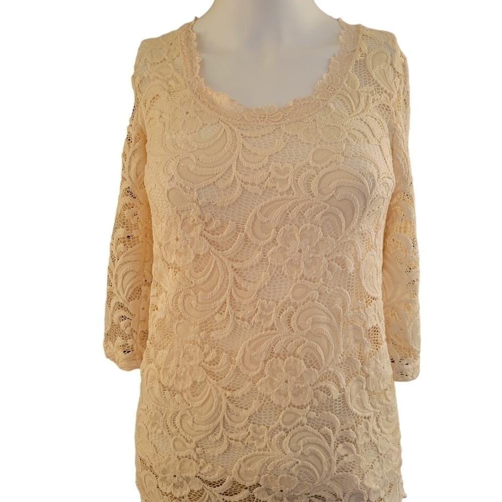 Mama licious lace shirt Cream S